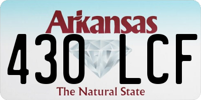 AR license plate 430LCF