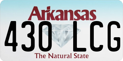 AR license plate 430LCG