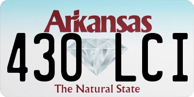 AR license plate 430LCI