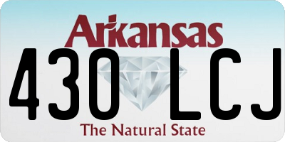 AR license plate 430LCJ