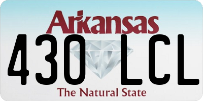 AR license plate 430LCL