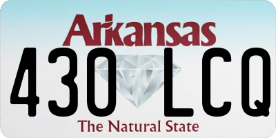AR license plate 430LCQ