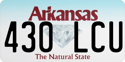 AR license plate 430LCU