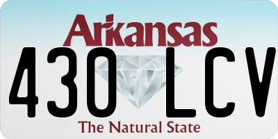 AR license plate 430LCV