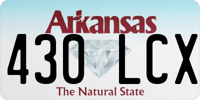 AR license plate 430LCX