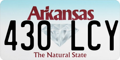 AR license plate 430LCY