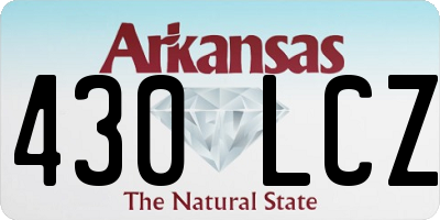 AR license plate 430LCZ
