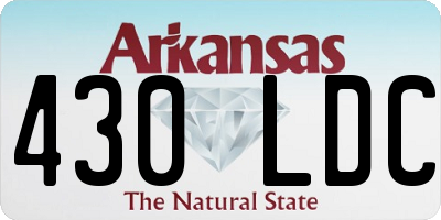 AR license plate 430LDC