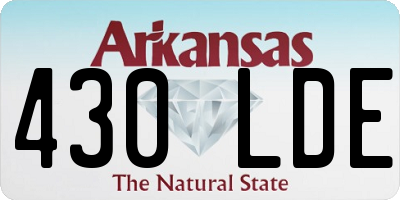 AR license plate 430LDE