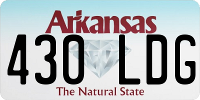 AR license plate 430LDG