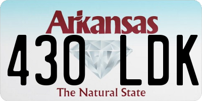 AR license plate 430LDK