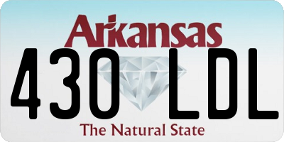 AR license plate 430LDL