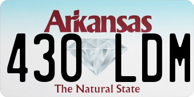 AR license plate 430LDM