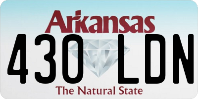 AR license plate 430LDN