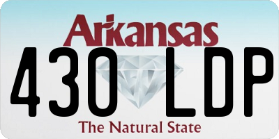 AR license plate 430LDP