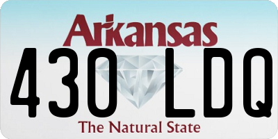 AR license plate 430LDQ