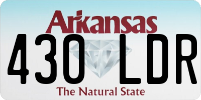 AR license plate 430LDR
