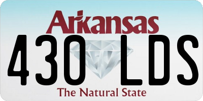 AR license plate 430LDS