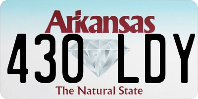 AR license plate 430LDY