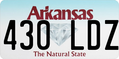 AR license plate 430LDZ