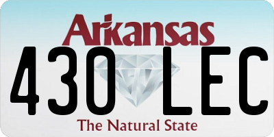 AR license plate 430LEC