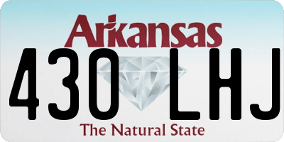 AR license plate 430LHJ