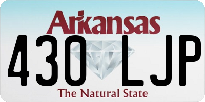 AR license plate 430LJP