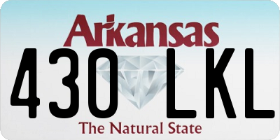 AR license plate 430LKL