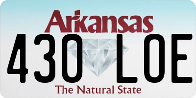 AR license plate 430LOE