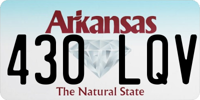 AR license plate 430LQV