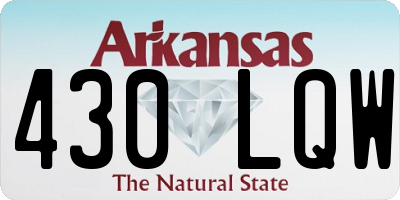 AR license plate 430LQW