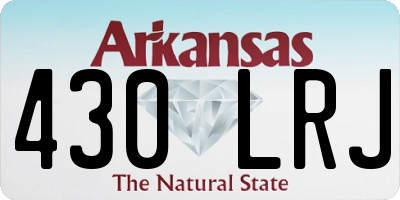 AR license plate 430LRJ