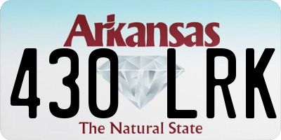 AR license plate 430LRK