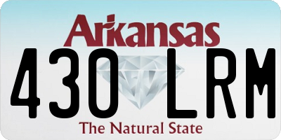 AR license plate 430LRM