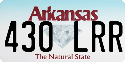 AR license plate 430LRR
