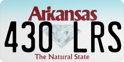 AR license plate 430LRS