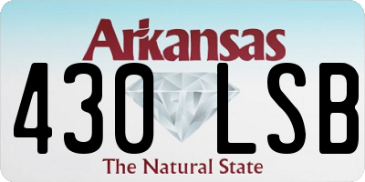 AR license plate 430LSB