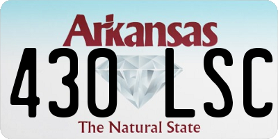 AR license plate 430LSC