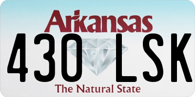 AR license plate 430LSK