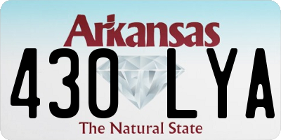 AR license plate 430LYA