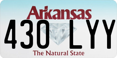 AR license plate 430LYY