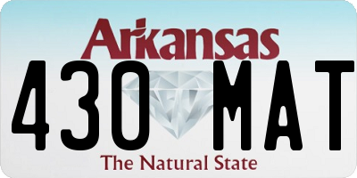 AR license plate 430MAT