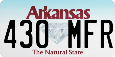 AR license plate 430MFR