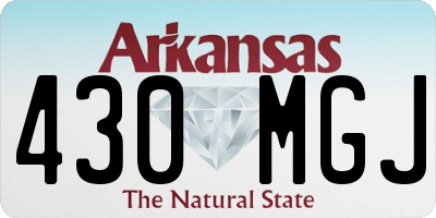 AR license plate 430MGJ