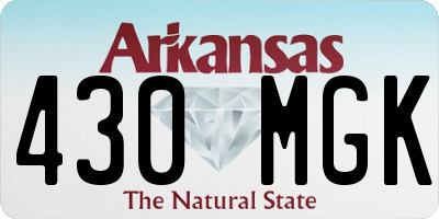 AR license plate 430MGK