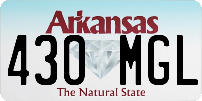 AR license plate 430MGL