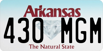 AR license plate 430MGM