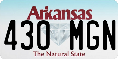 AR license plate 430MGN