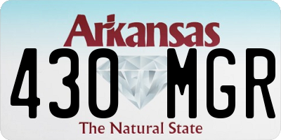 AR license plate 430MGR