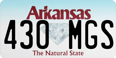AR license plate 430MGS